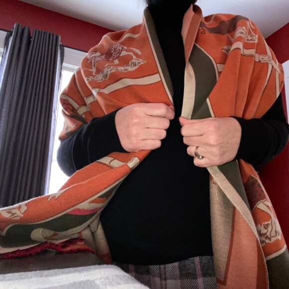 Neiman Marcus Luxury Pashmina Silky Shawl Wrap - Picture 2 of 5